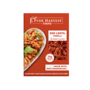 Pink Harvest Farms Red Lentil Fusilli – Gluten Free High Protein Pasta