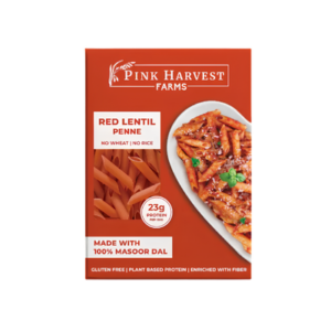 Pink Harvest Farms Red Lentil Penne – Gluten Free High Protein Pasta