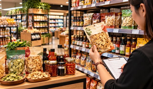 test new packaged food product